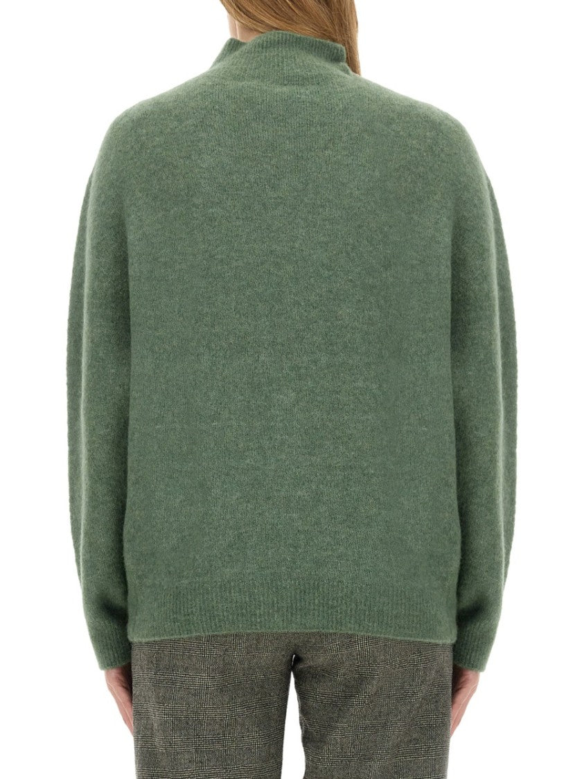 Relaxed-Fit Turtleneck Sweater With Dropped Shoulders
