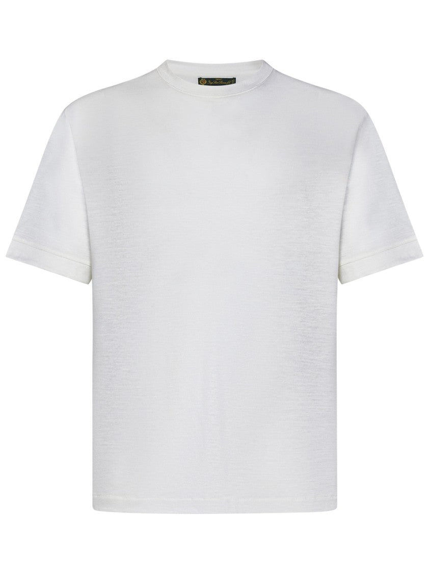 White Cashmere Crewneck T-Shirt