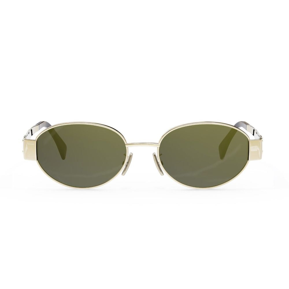 Metal Triomphe Oval Sunglasses