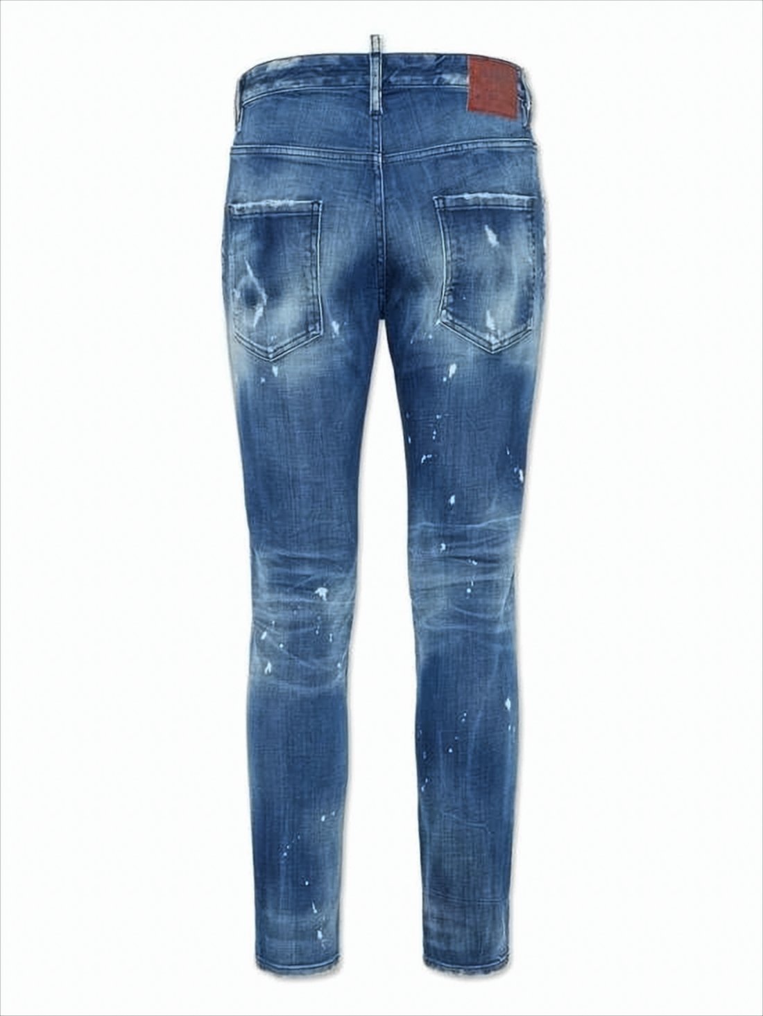 Distressed Blue Denim Pants