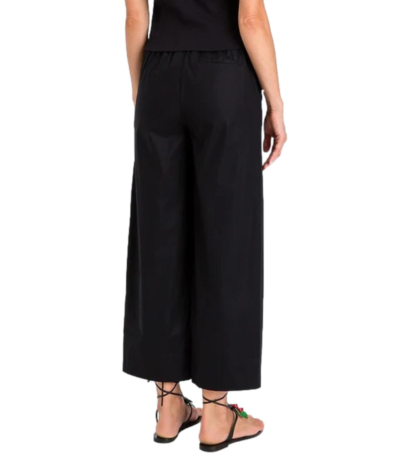 Wide-Leg Pants with Elasticated Back Waistband