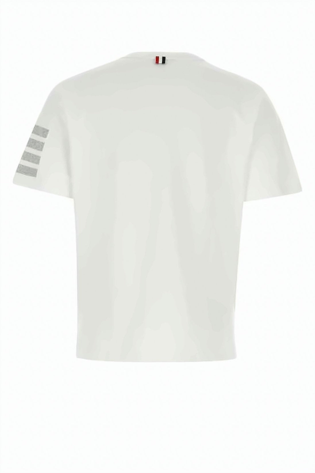 Cropped White T-Shirt And Subtle Stripes