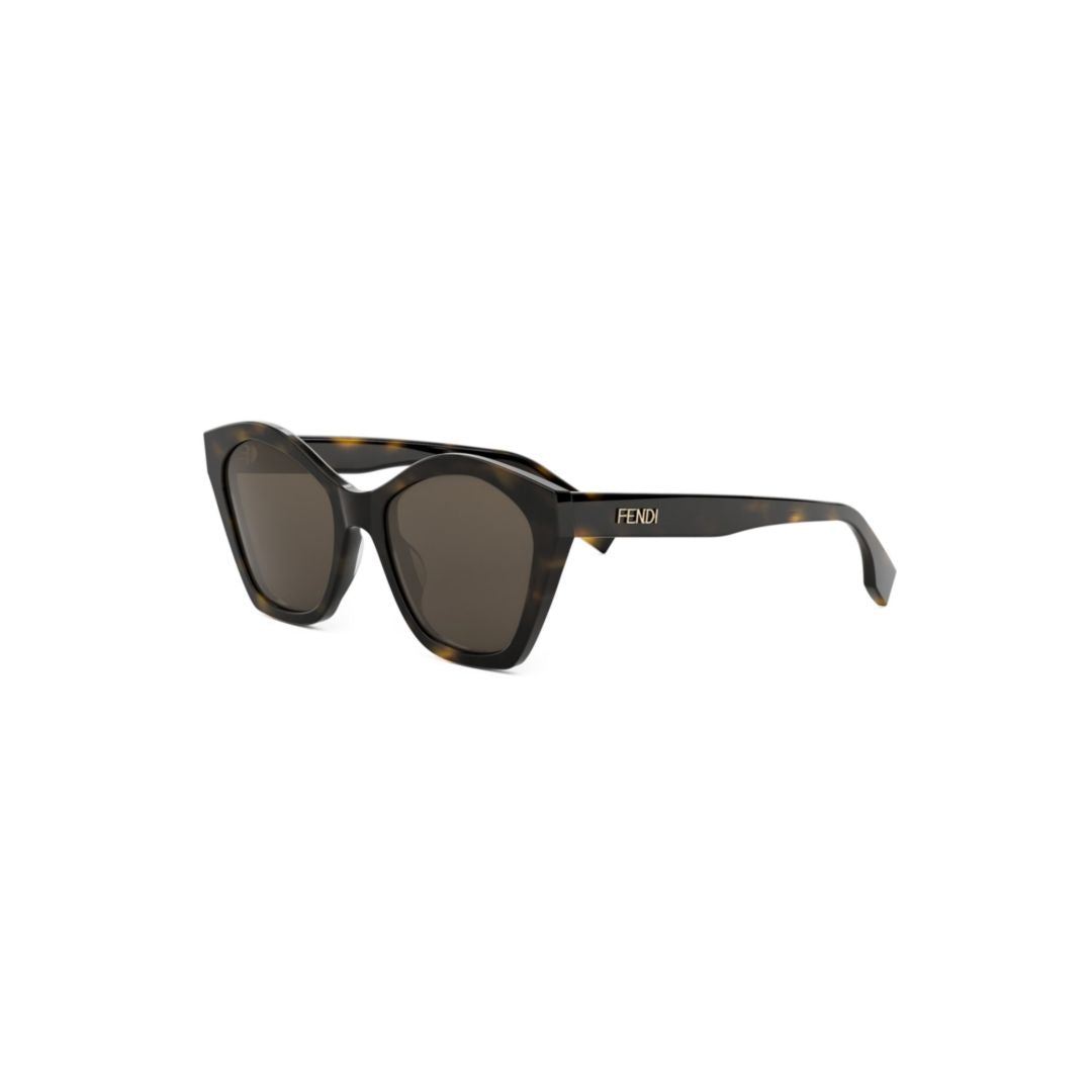 Fe40175i Tortoiseshell Oversized Cat-Eye Sunglasses
