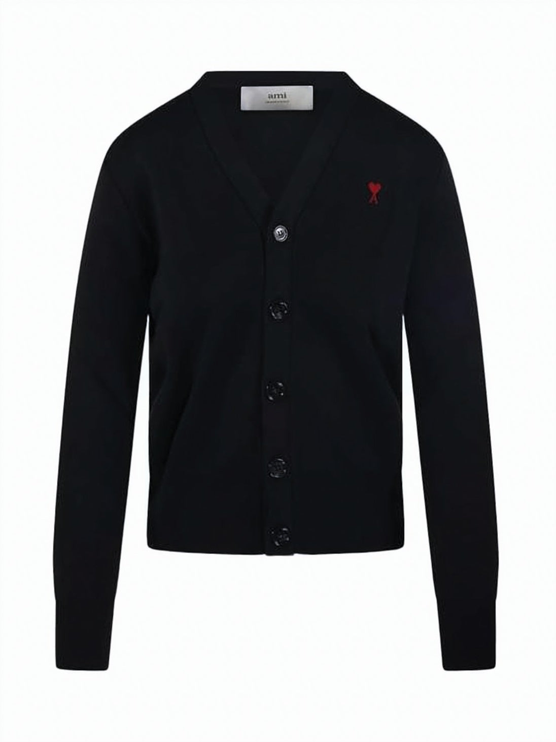 V-Neck Wool Cardigan with Button-Down Front
