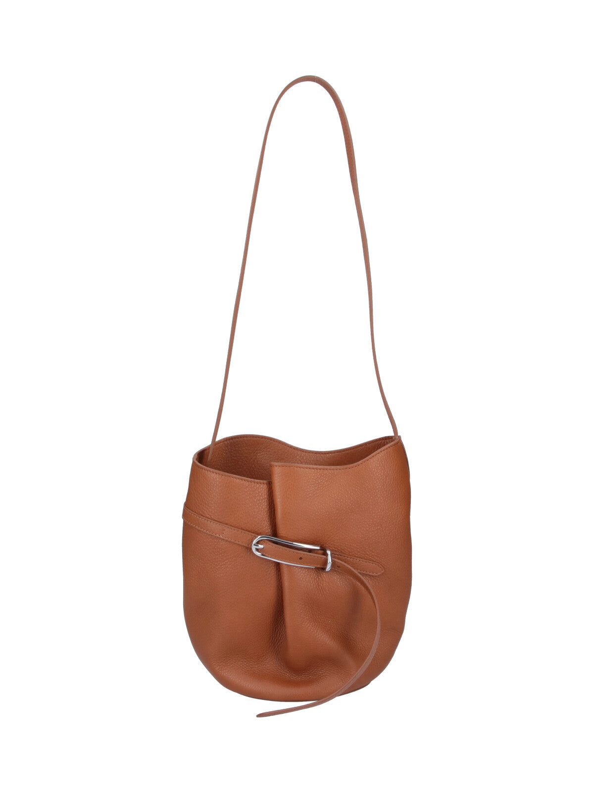 Brown Salma Suede Bucket Bag