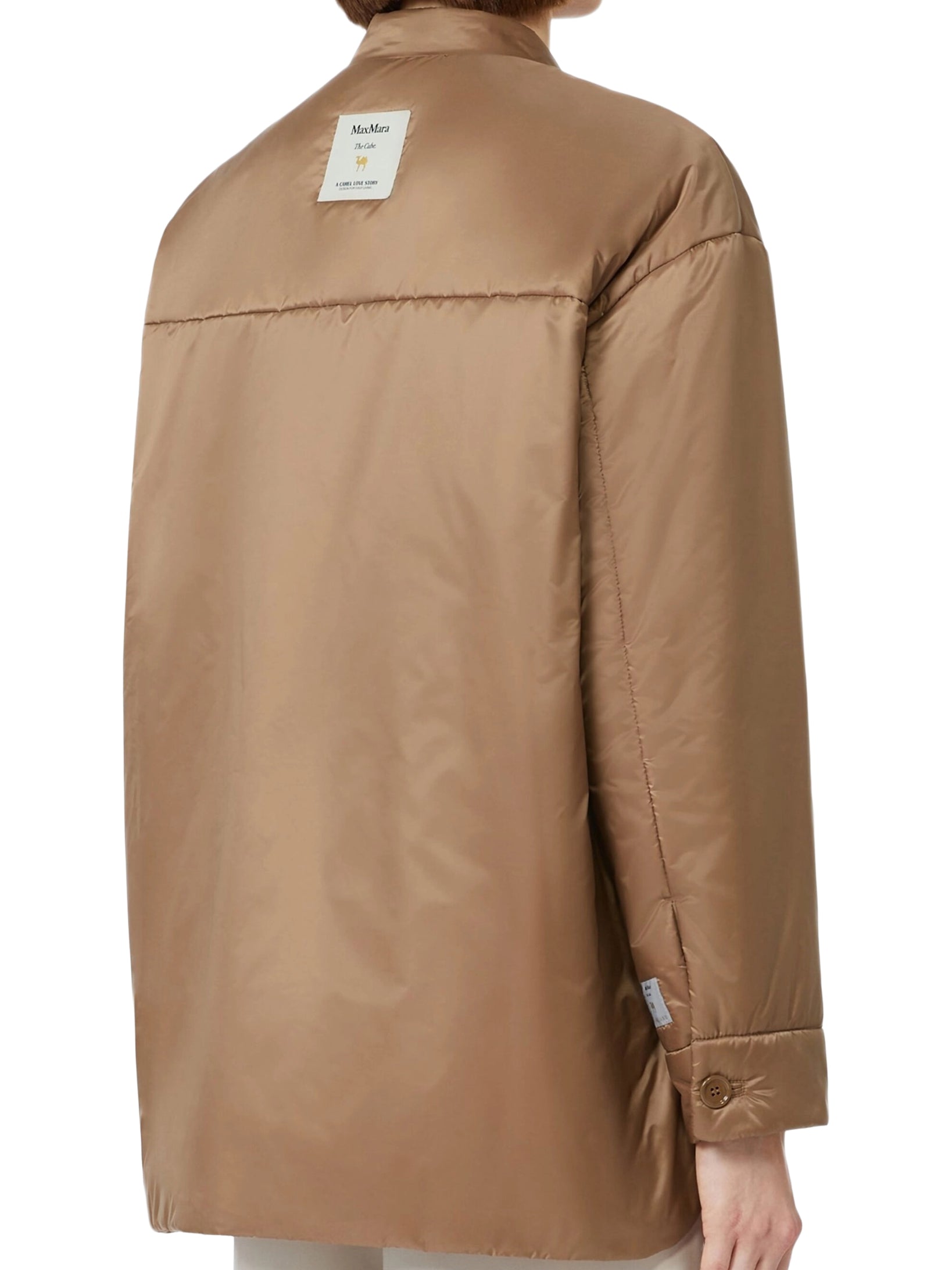 Padded Jacket with Round Neckline