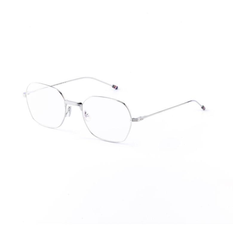 Ueo945a Silver-Tone Geometric Frame Eyeglasses