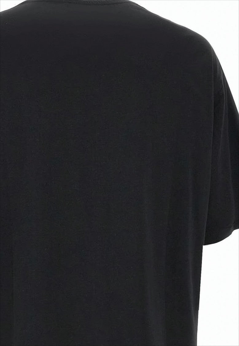 Relaxed-Fit Black Graphic Print T-Shirt