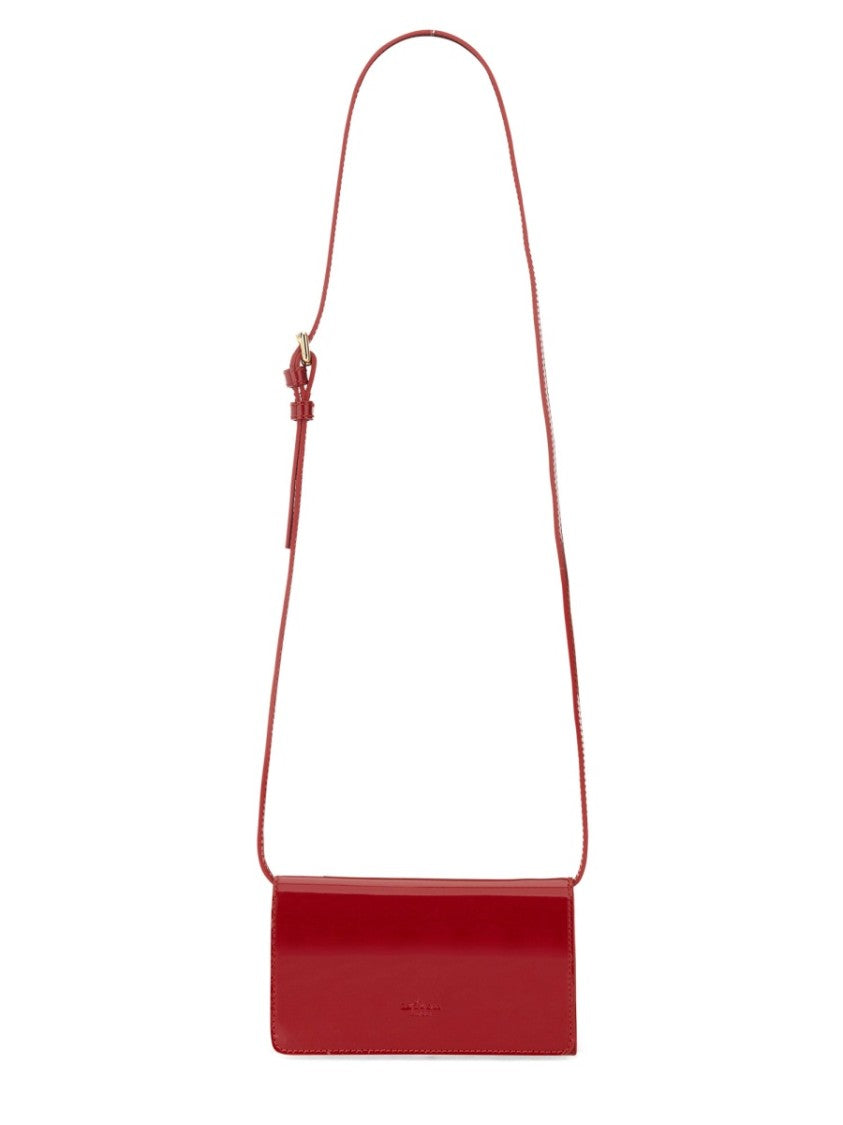 Compact Calfskin Shoulder Bag