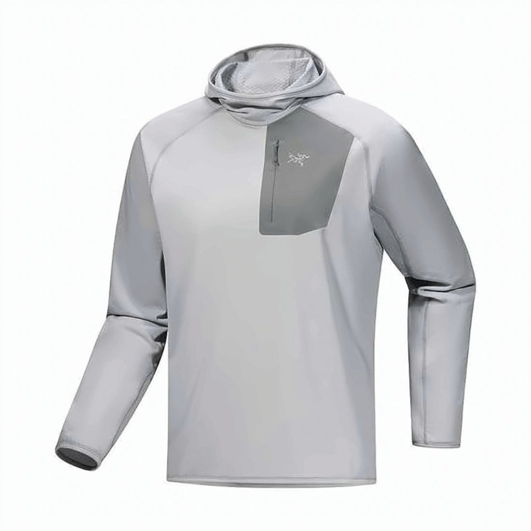 Long-Sleeve Hooded Top with Fitted Silhouette