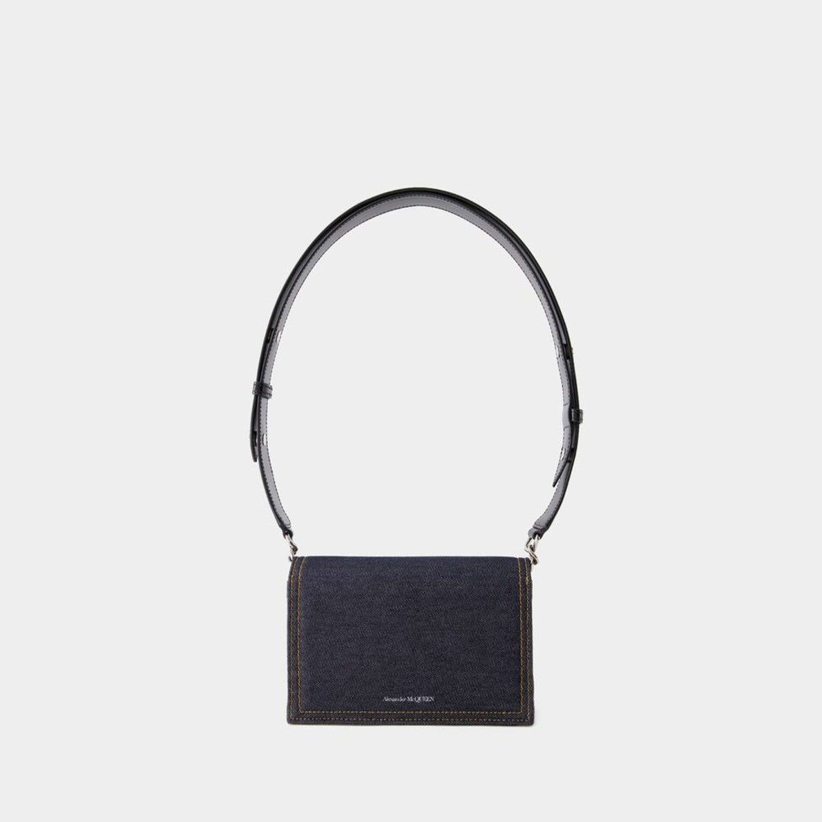 Small Skull Crossbody - Leather - Black