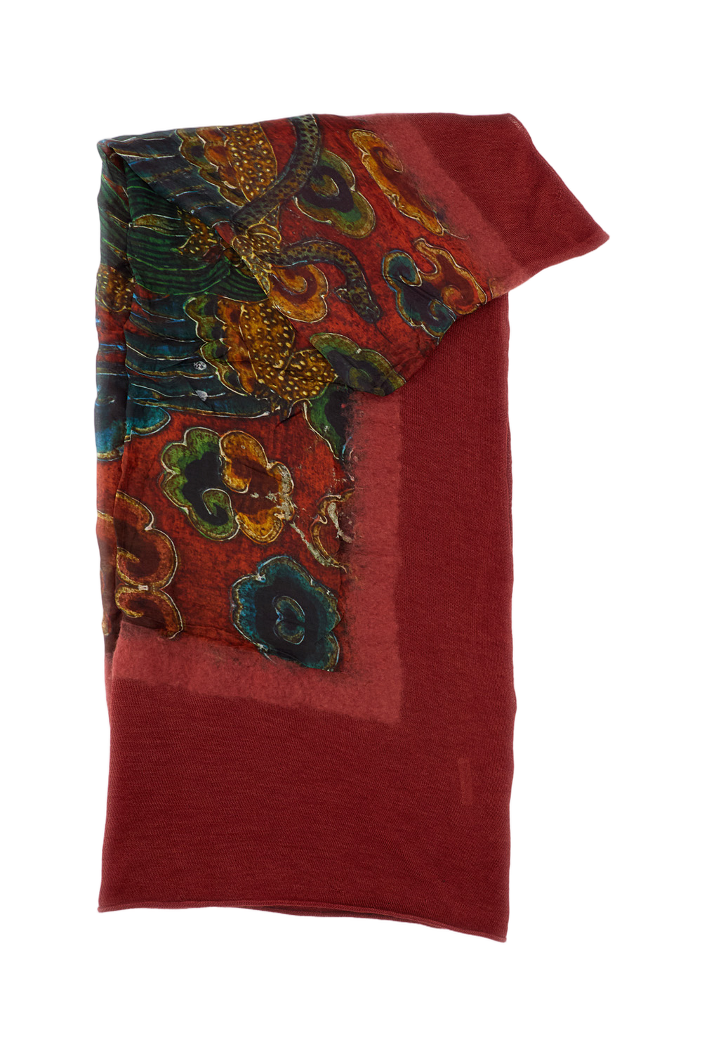 Multicolour Scarf With Eclectic Patterns