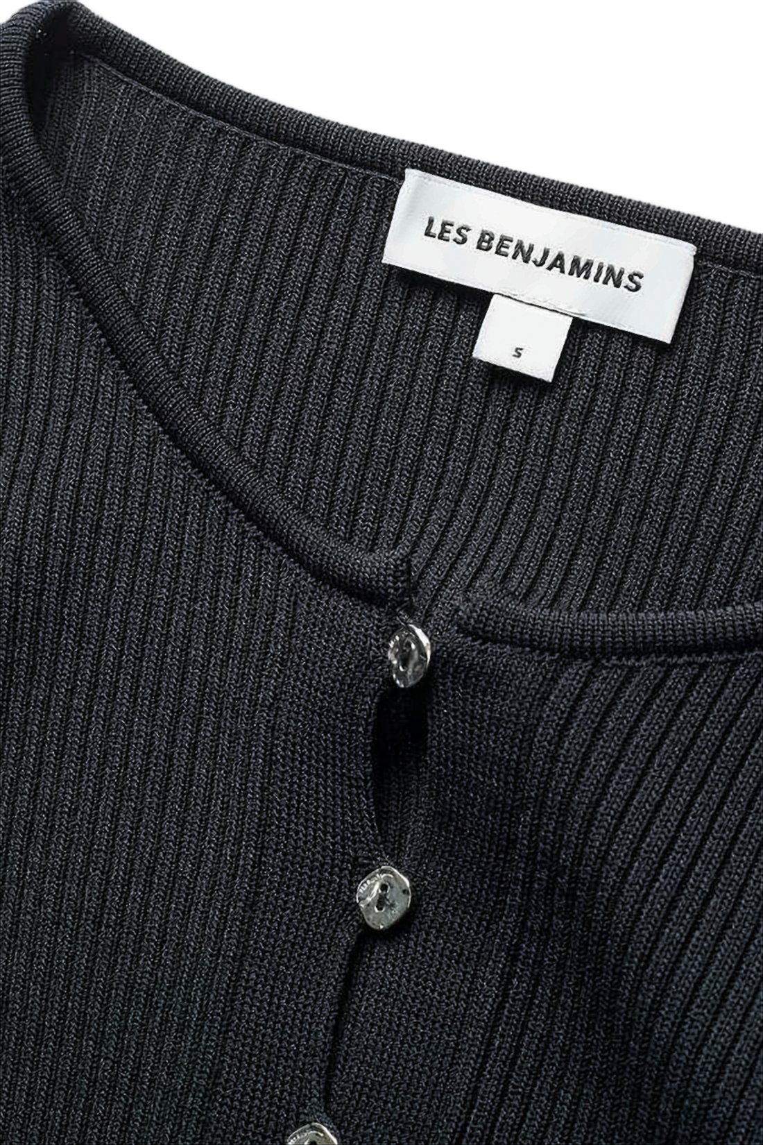 Fitted Long-Sleeve Top With Button Closure