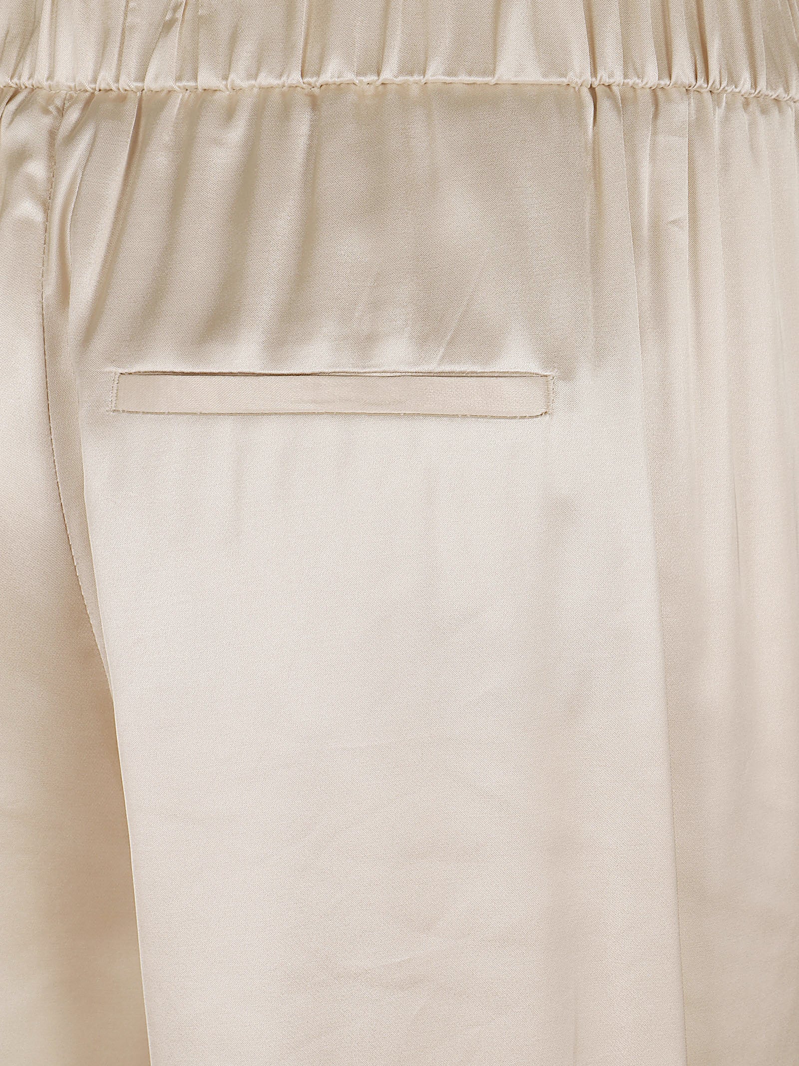 Relaxed Straight-Leg Trousers with Satin-Like Finish