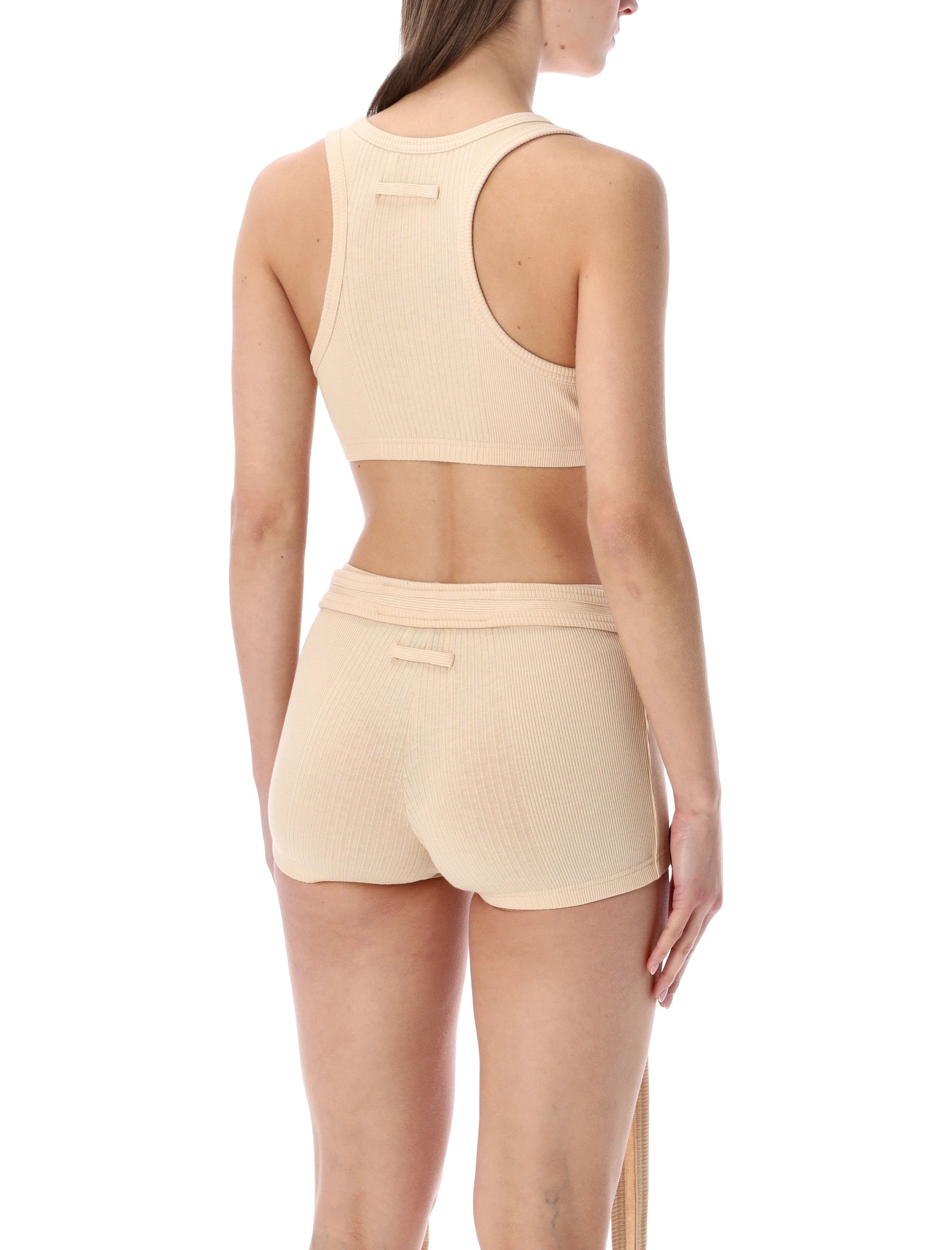 Ribbed Patch Bra