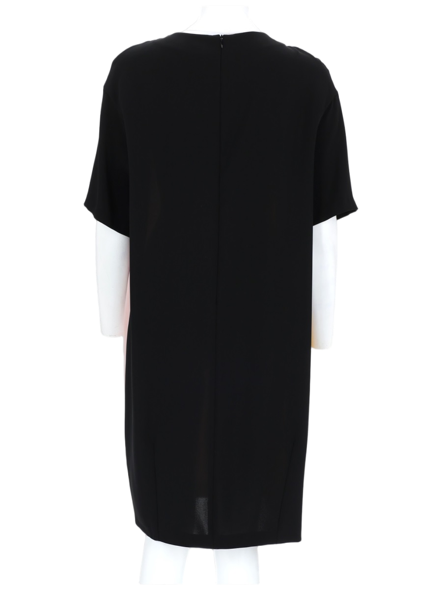 Colorblock Mini Dress with Relaxed Fit and Contrasting Details