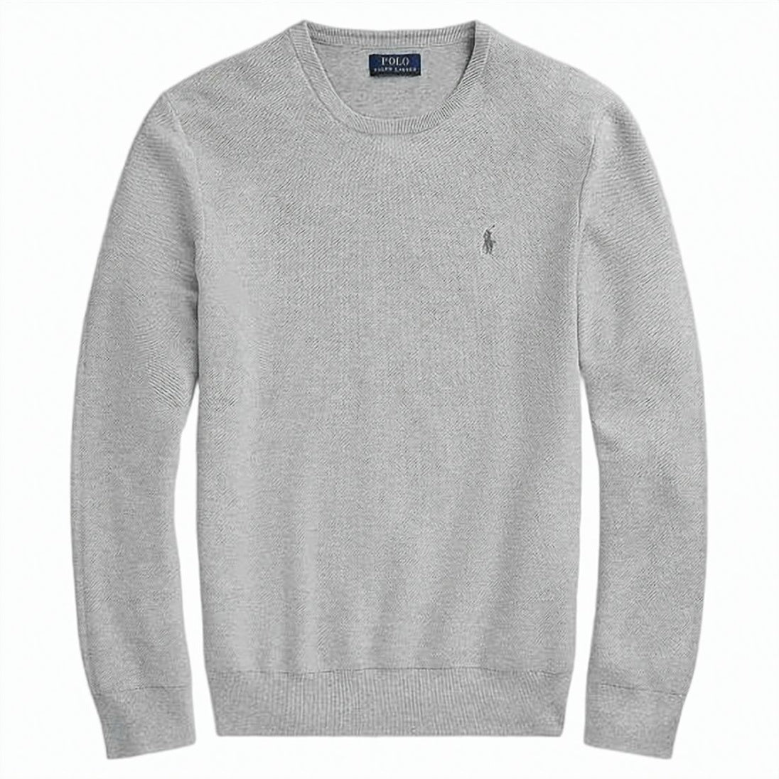 Textured Crew Neck Sweater