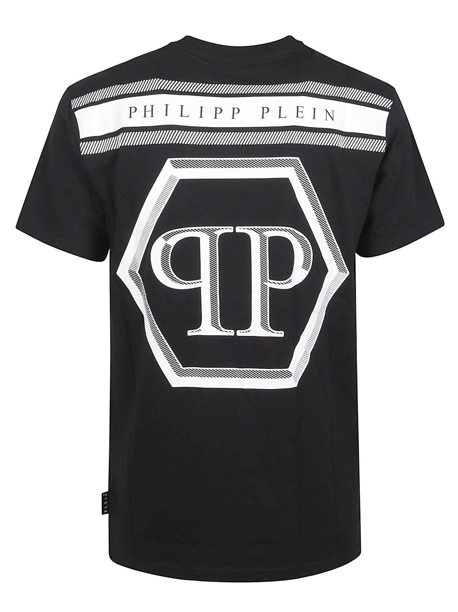 Crew Neck T-Shirt with Iconic Hexagonal Logo