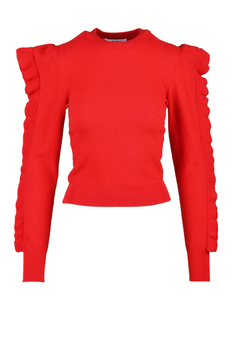 Knit Viscose/Polyester - Red