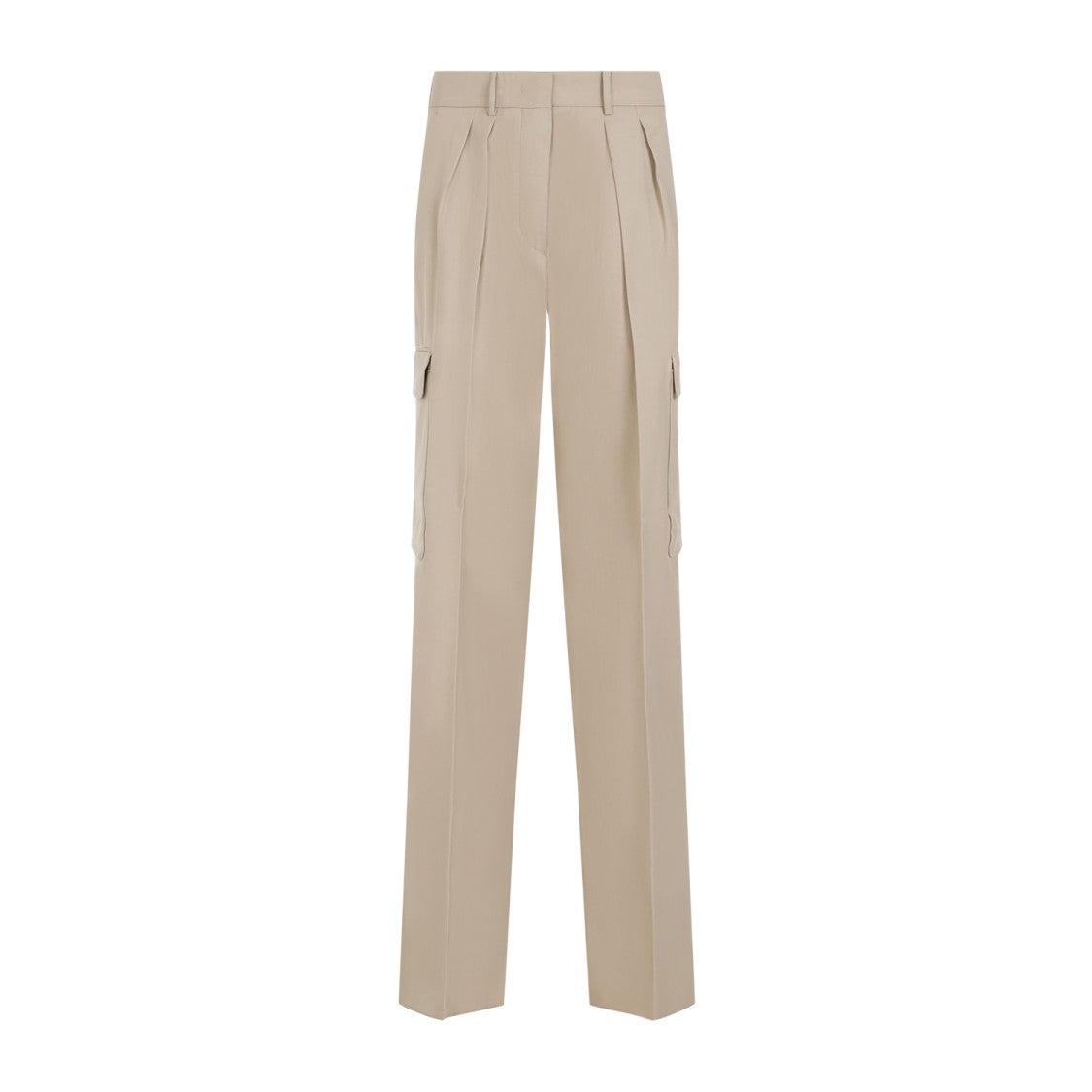 Jacopo Cargo Beige Viscose Pants