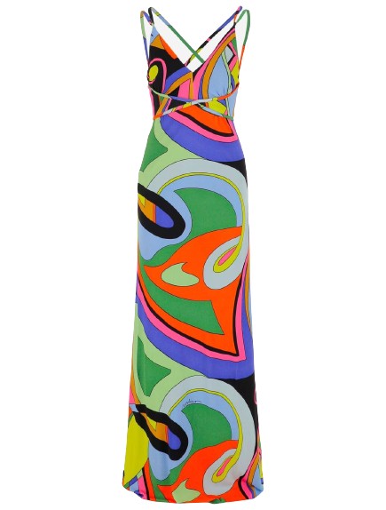 Multicolour Viscose Jersey Dress