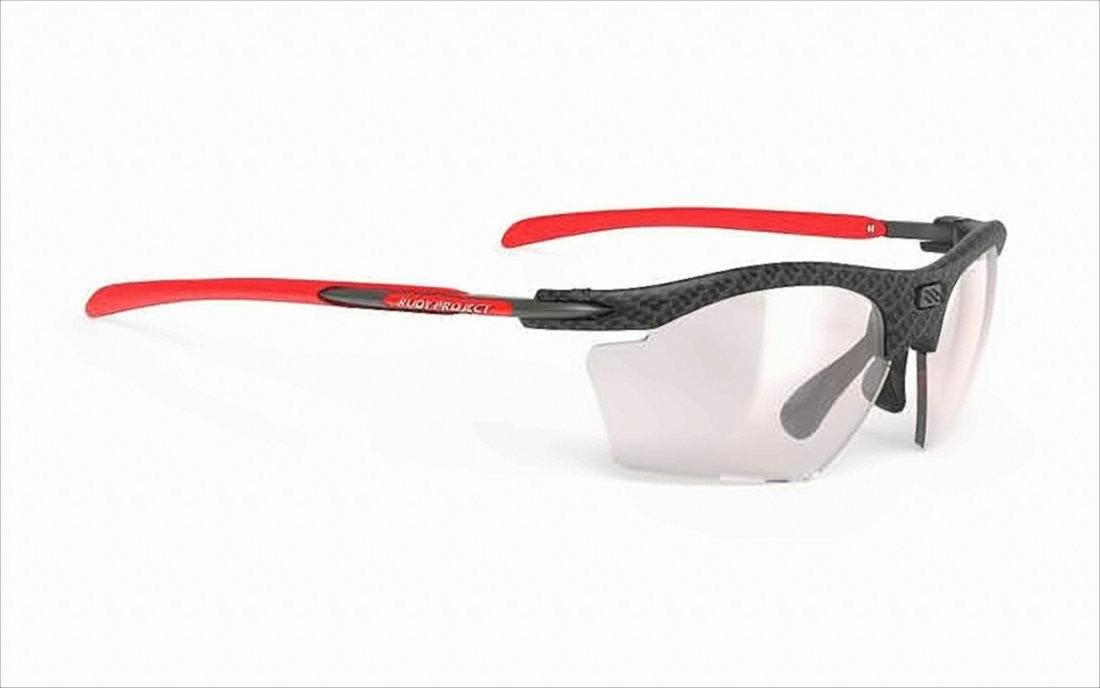 Semi-Rimless Sunglasses with Textured Black Frame