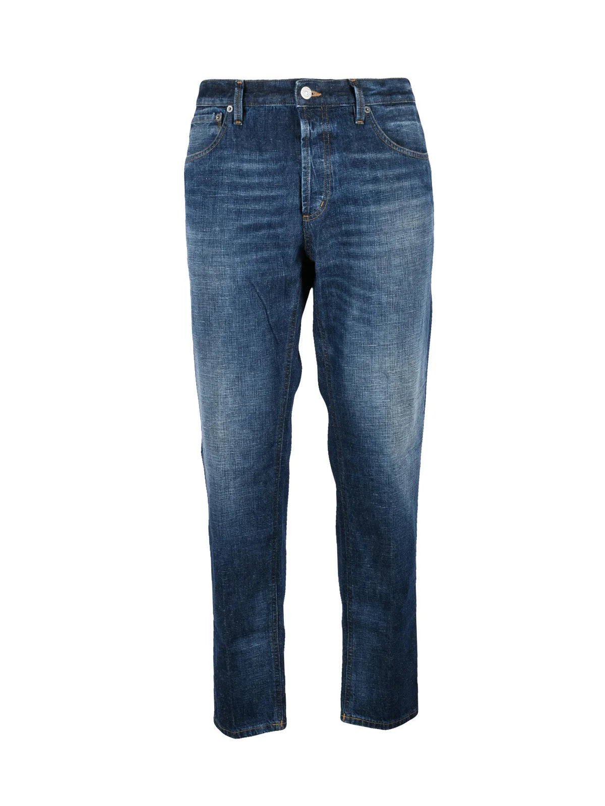 Blue Brighton Carrot Fit Cotton Men Jeans