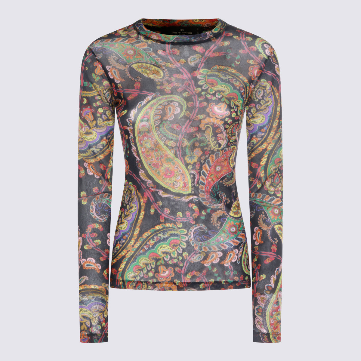 Multicolor Printed Long-Sleeve Top