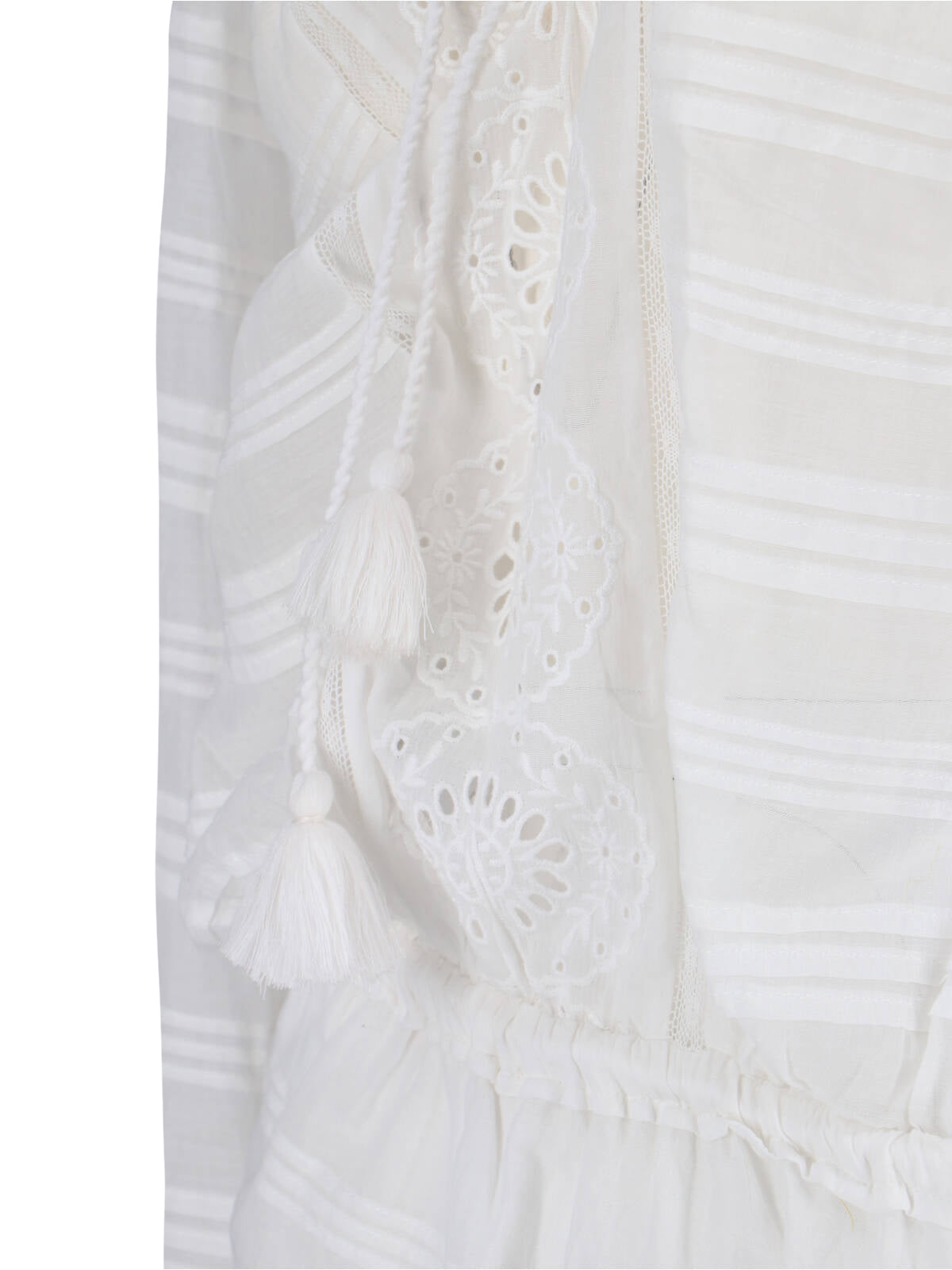 Flowing White Dress with Refined Silhouette
