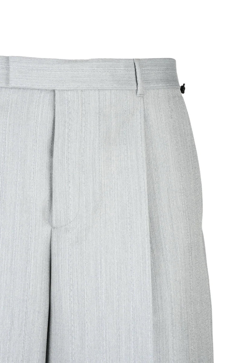 Classic Mohair Wool Trousers - Grey