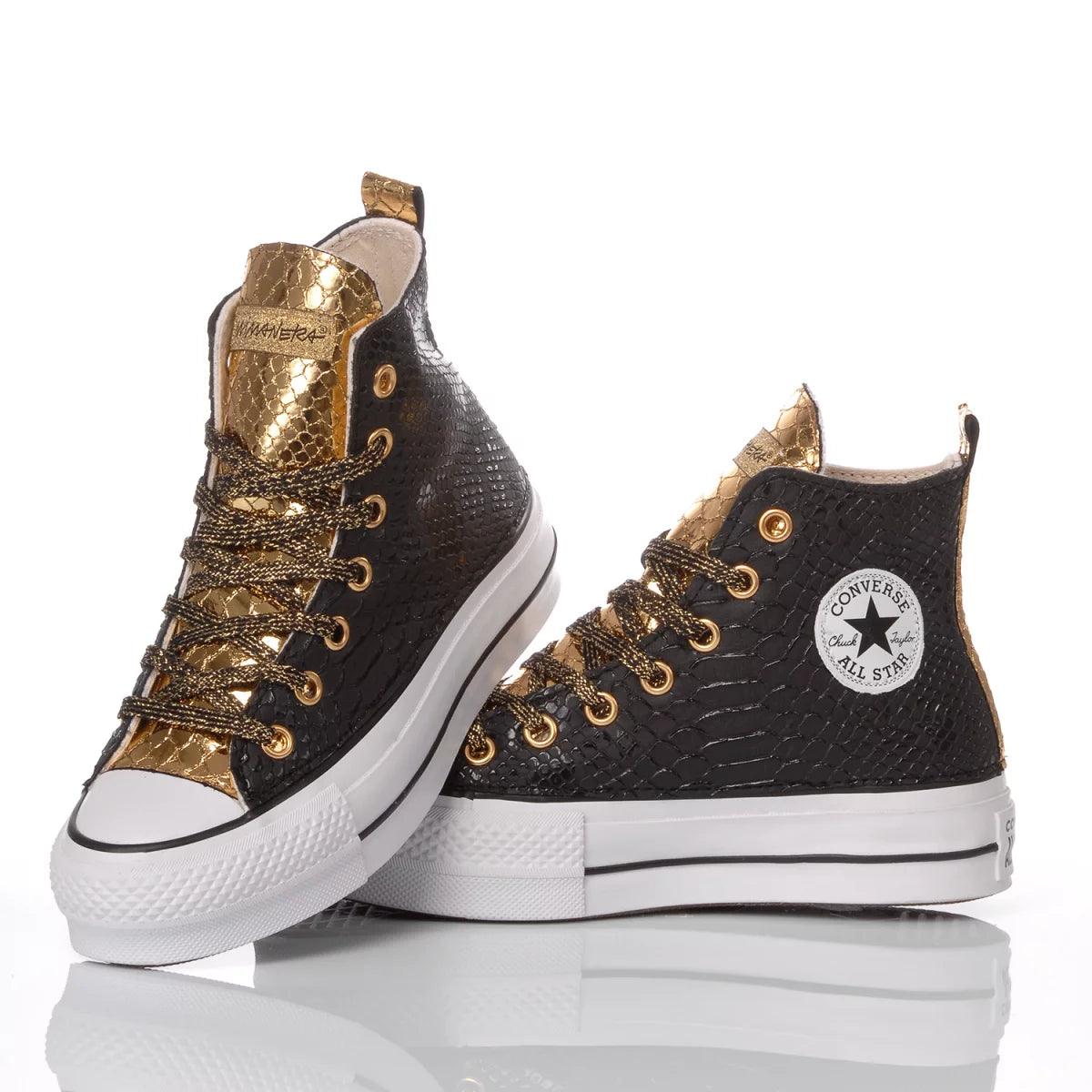 Platform Snake Black Gold