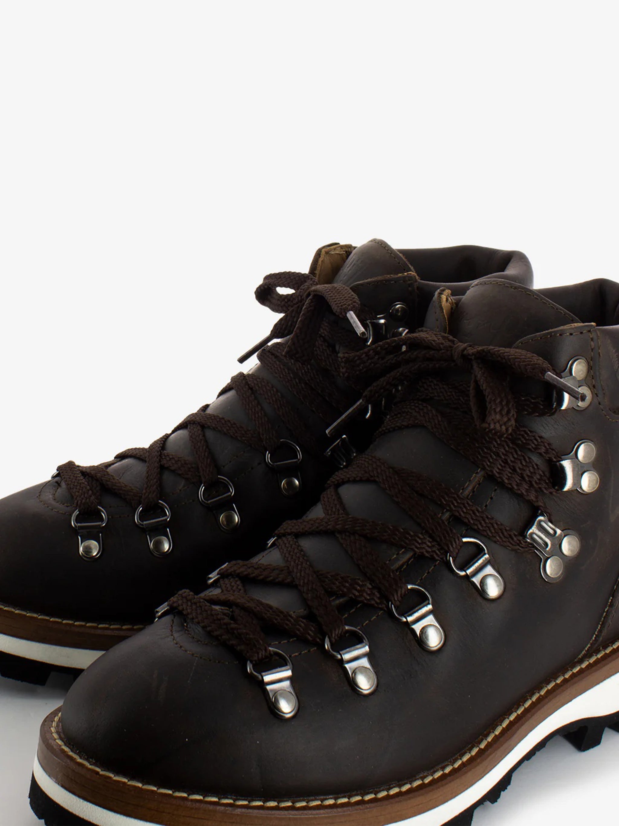Dark Cortina Leather Ski Snow Boots