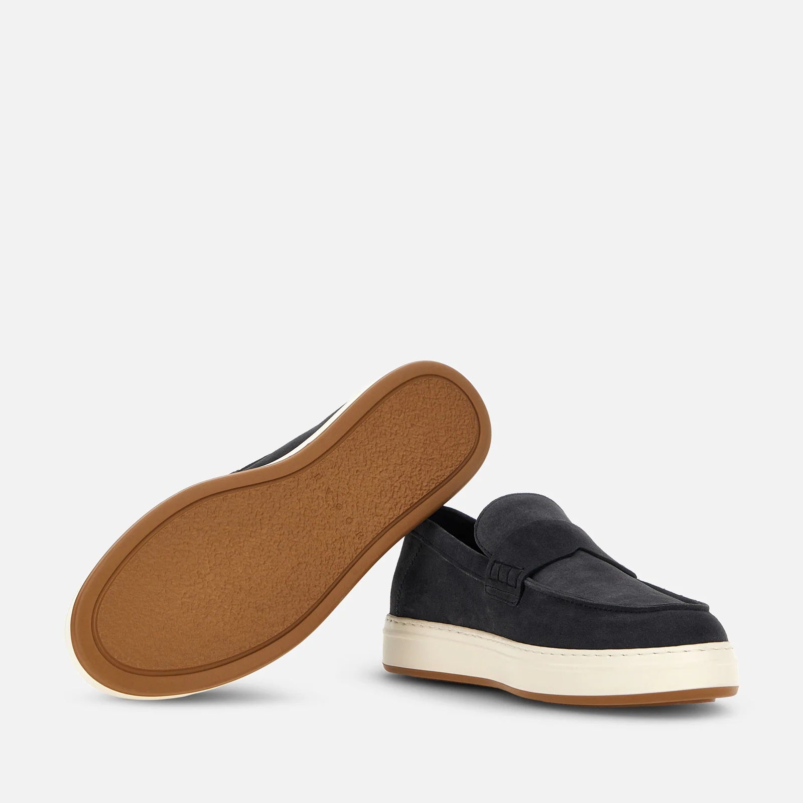H668 Loafers in Blue Calfskin