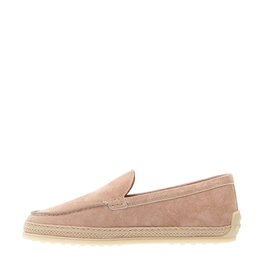 Pink Suede Slipper With Rope