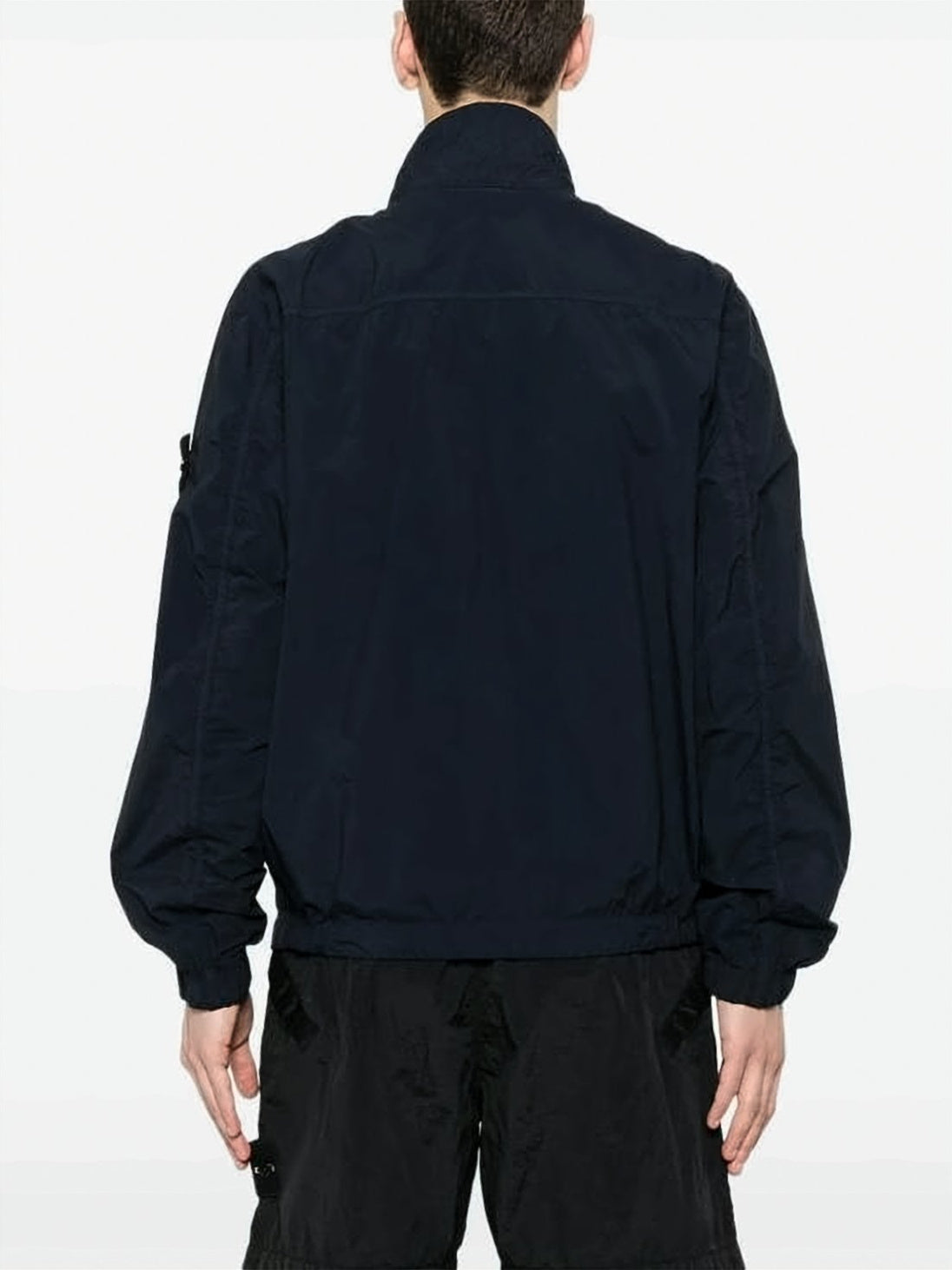 Structured High Collar Black Jacket