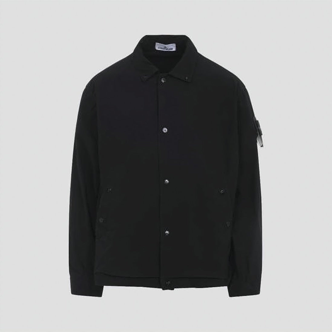 Structured Black Jacket with Classic Collar