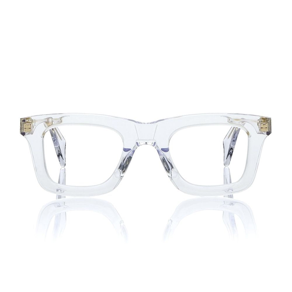 Concept Eyewear Mk308 Squared Optical Frames In Transparent Crystal Mazzucchelli Acetate