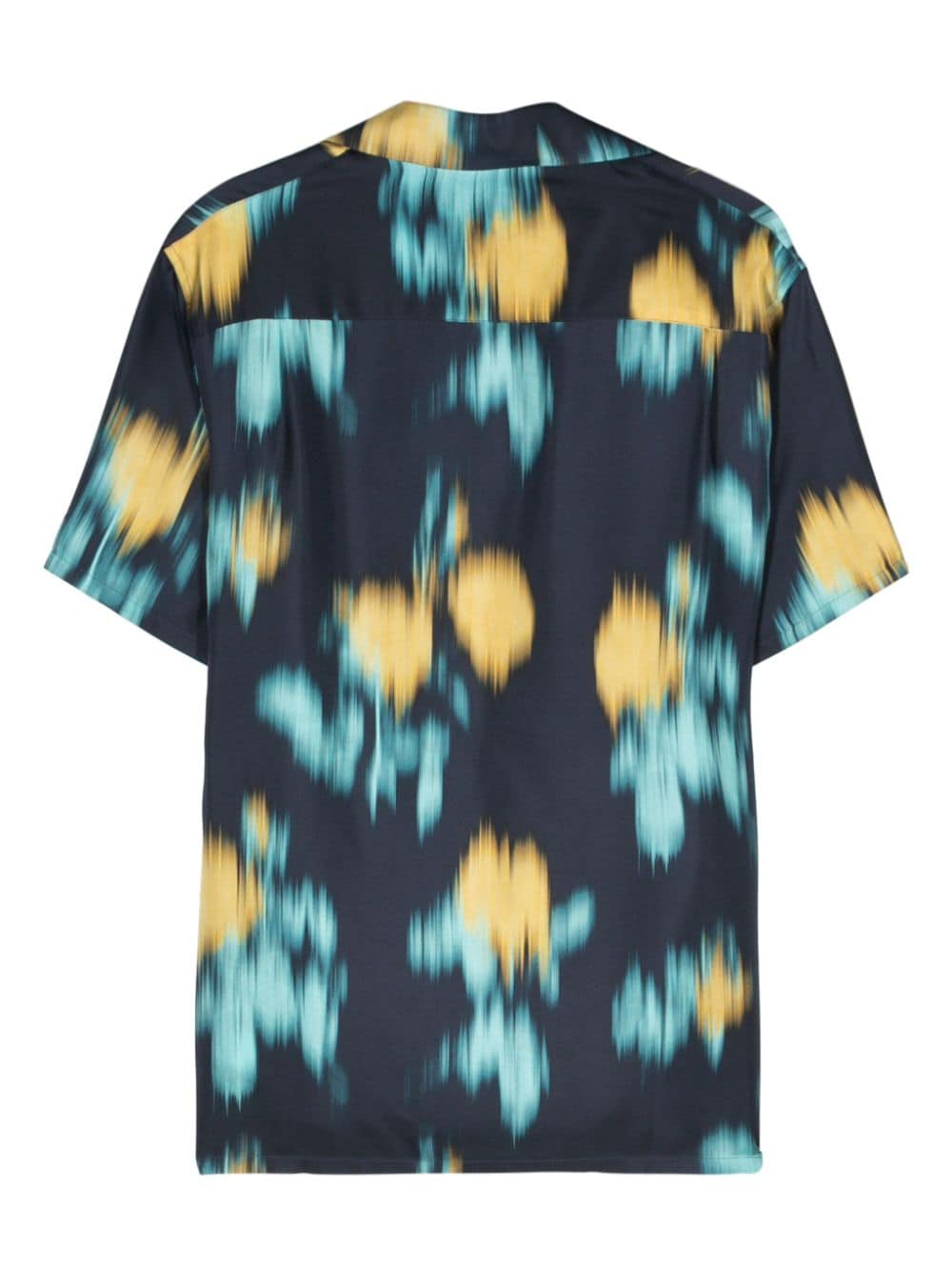 Midnight Blue Silk Satin Shirt