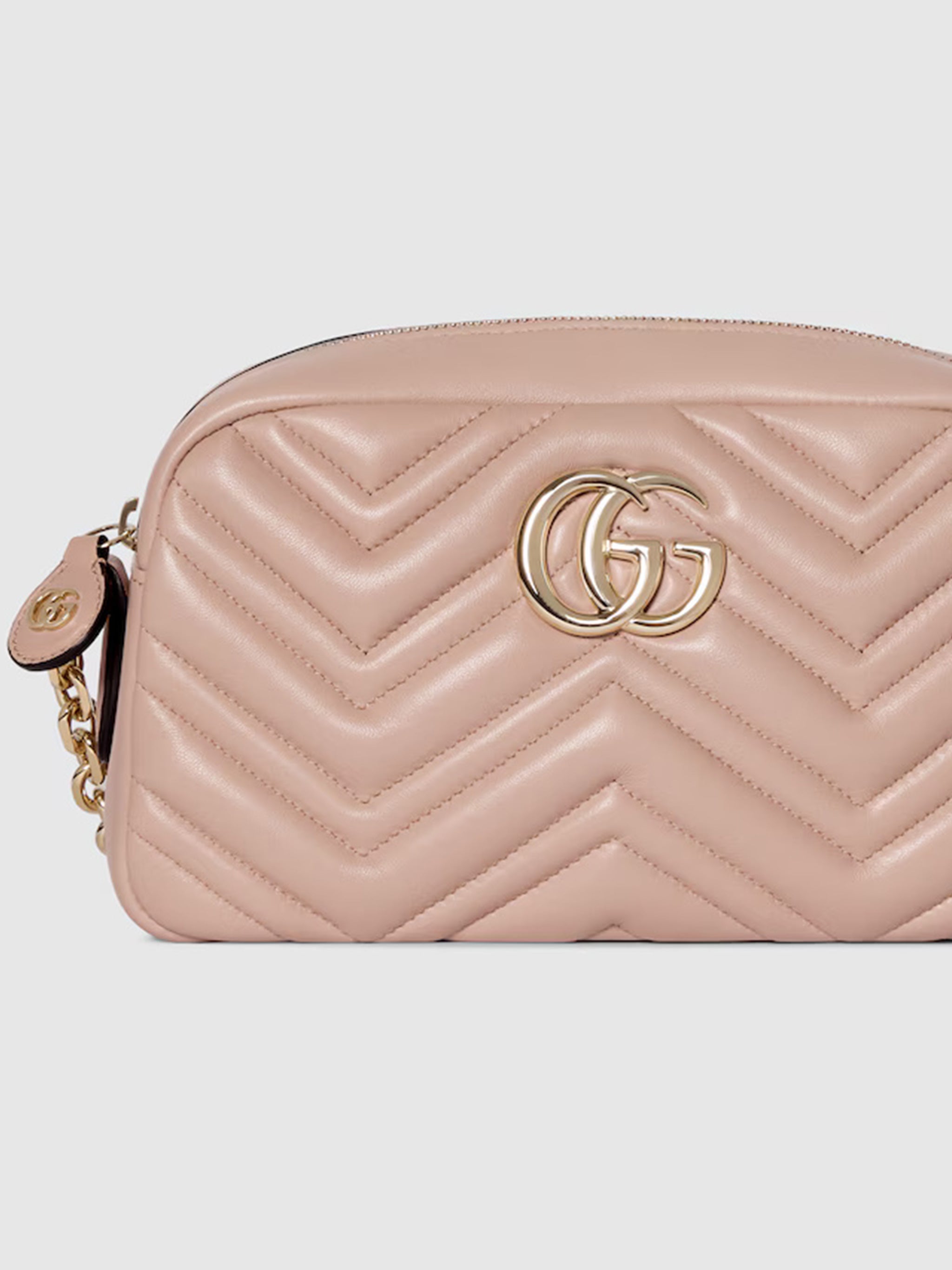 Black Charme Quilted Chevron Crossbody Bag
