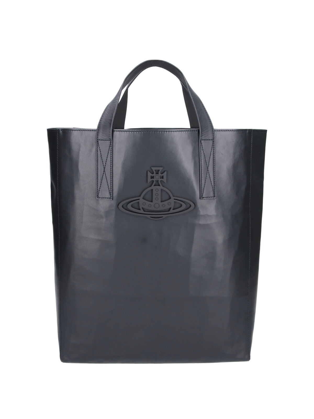 Structured Tote Bag with Glossy Finish