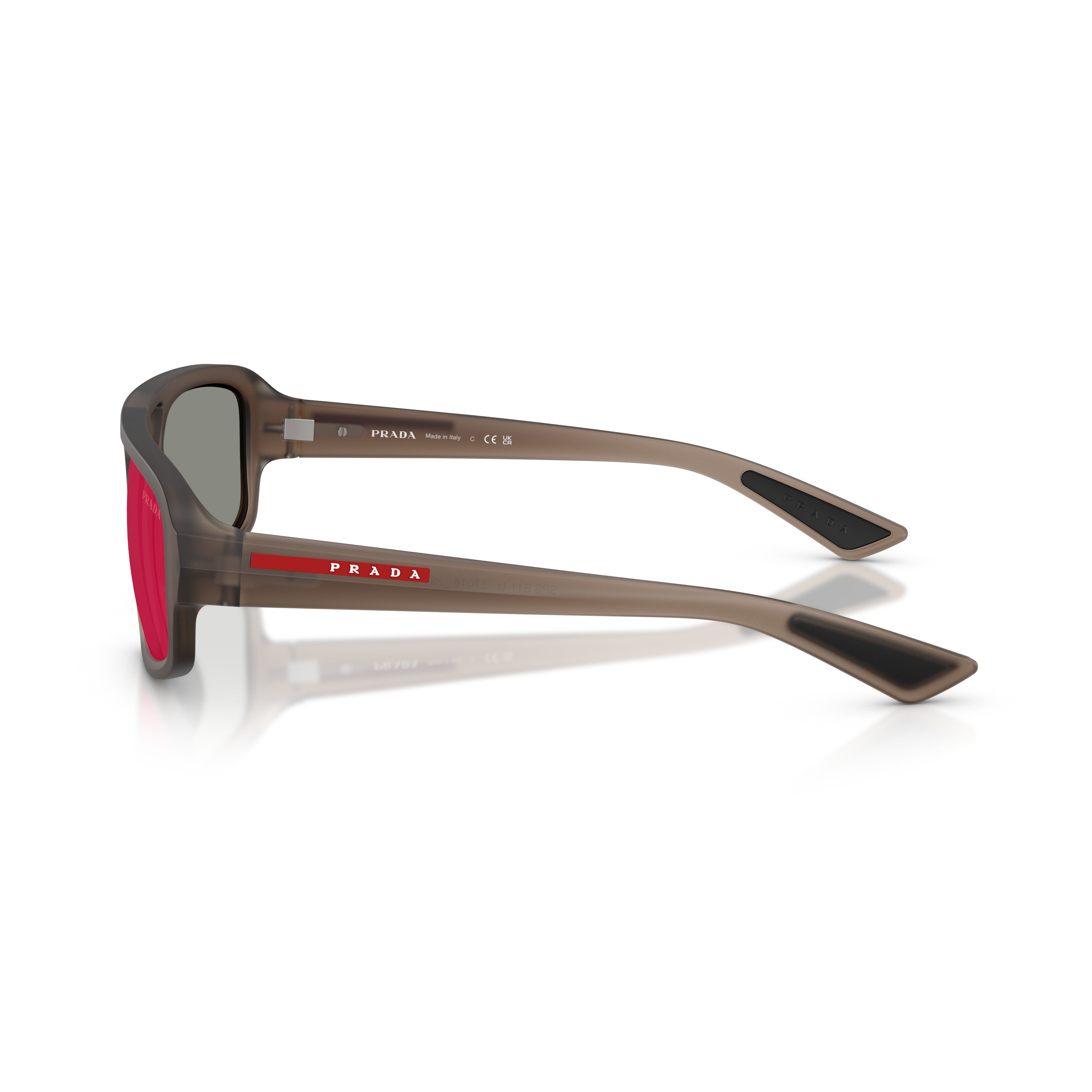 0ps B11su Rectangular Brown Frame Sunglasses