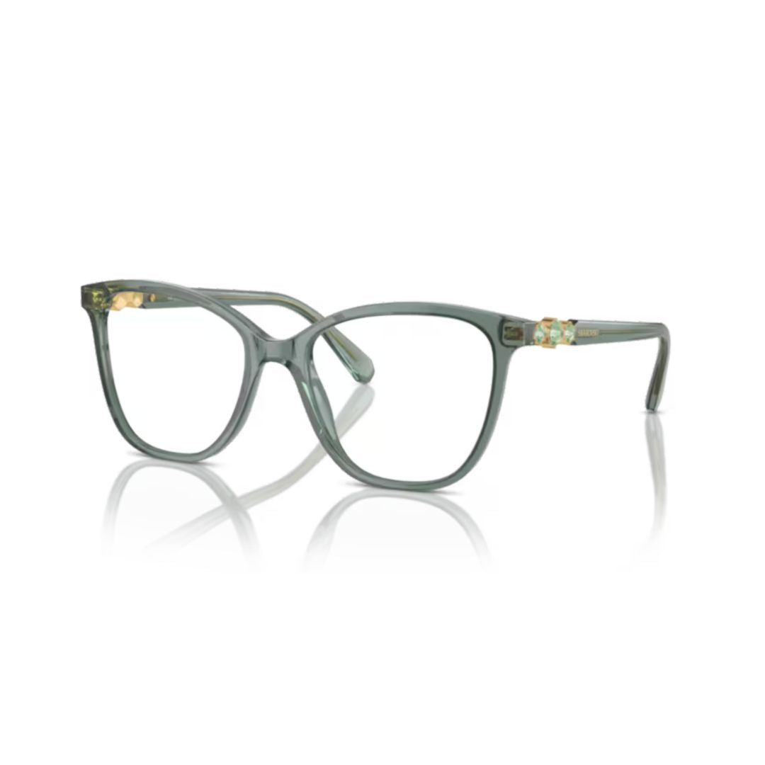 0sk2020 Translucent Green Acetate Cat-Eye Eyeglasses