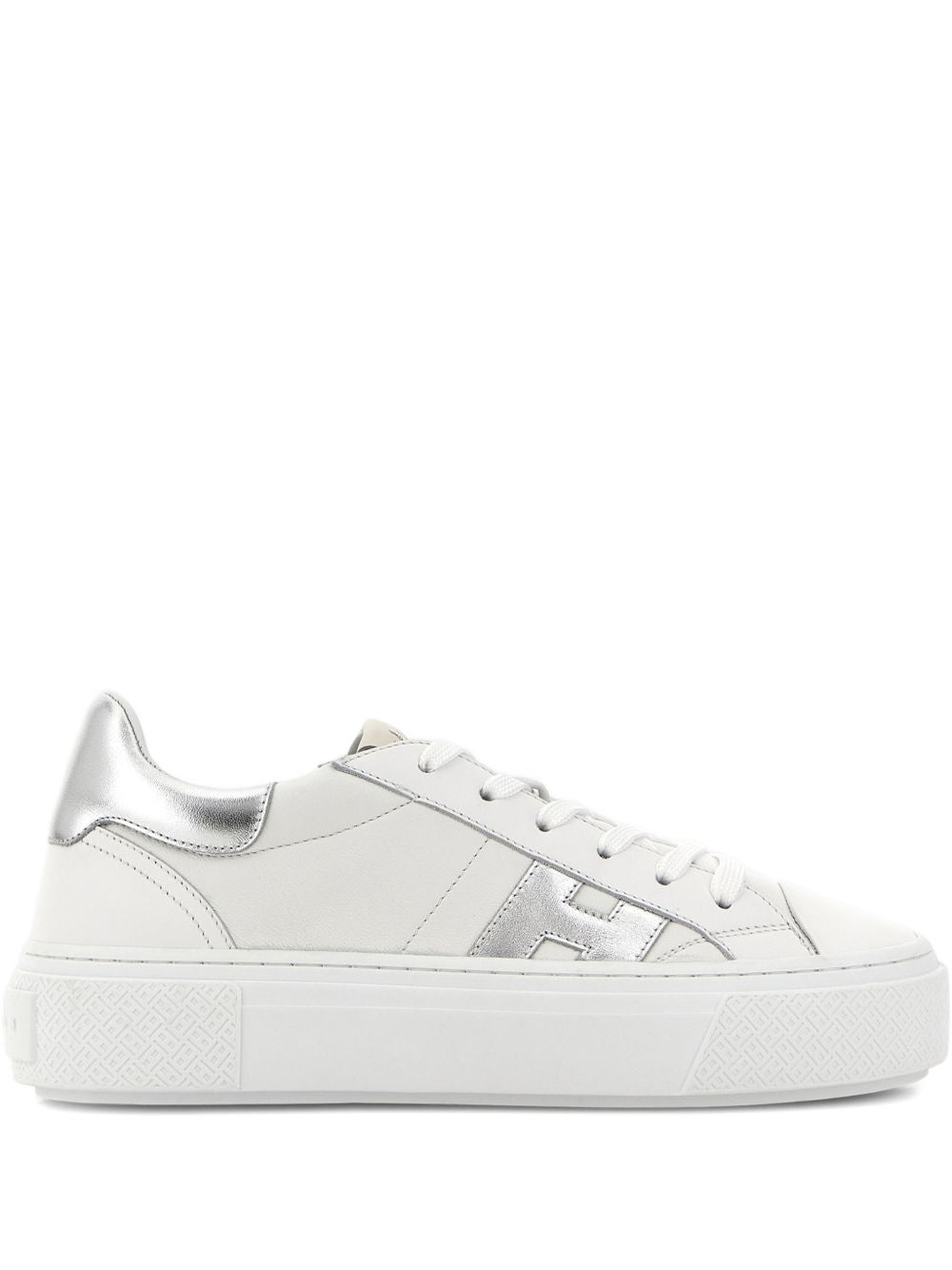 Low-Top Sneakers With Silver Accents