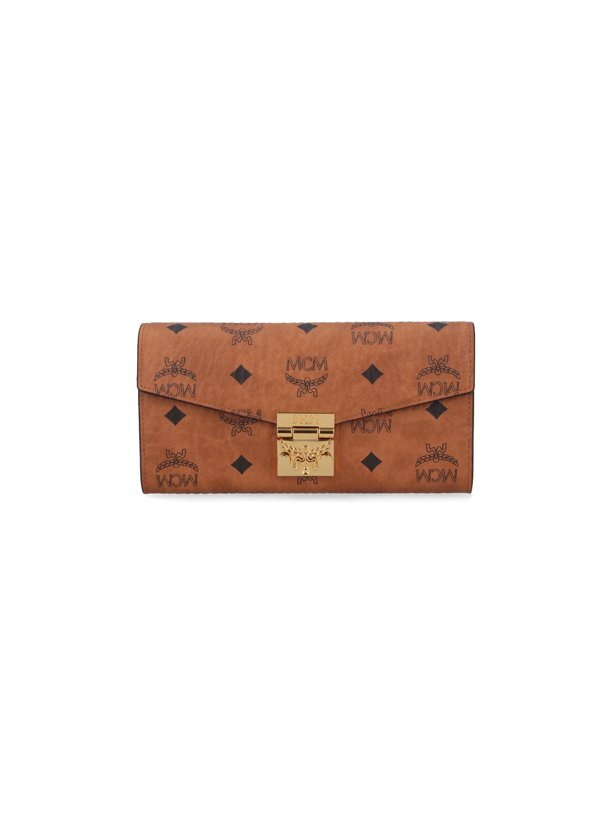 Brown Visetos Eco-Leather "Patricia" Chain Wallet