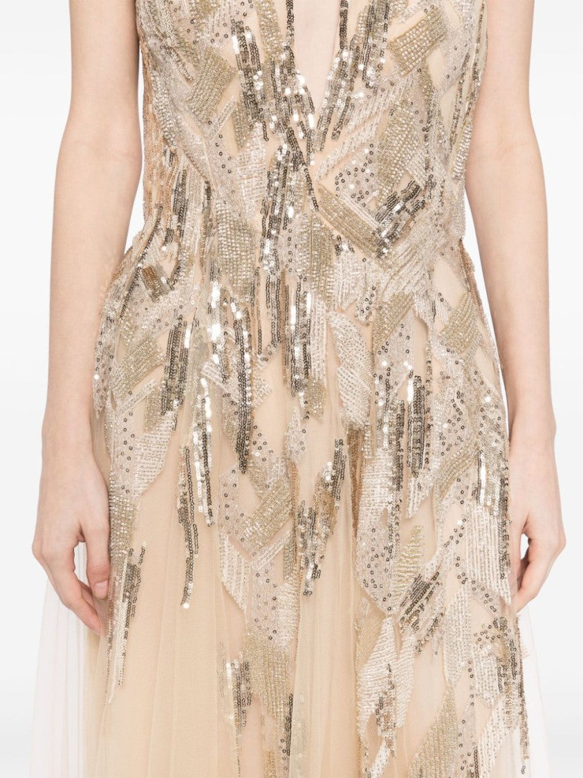 Long Embroidered Dress