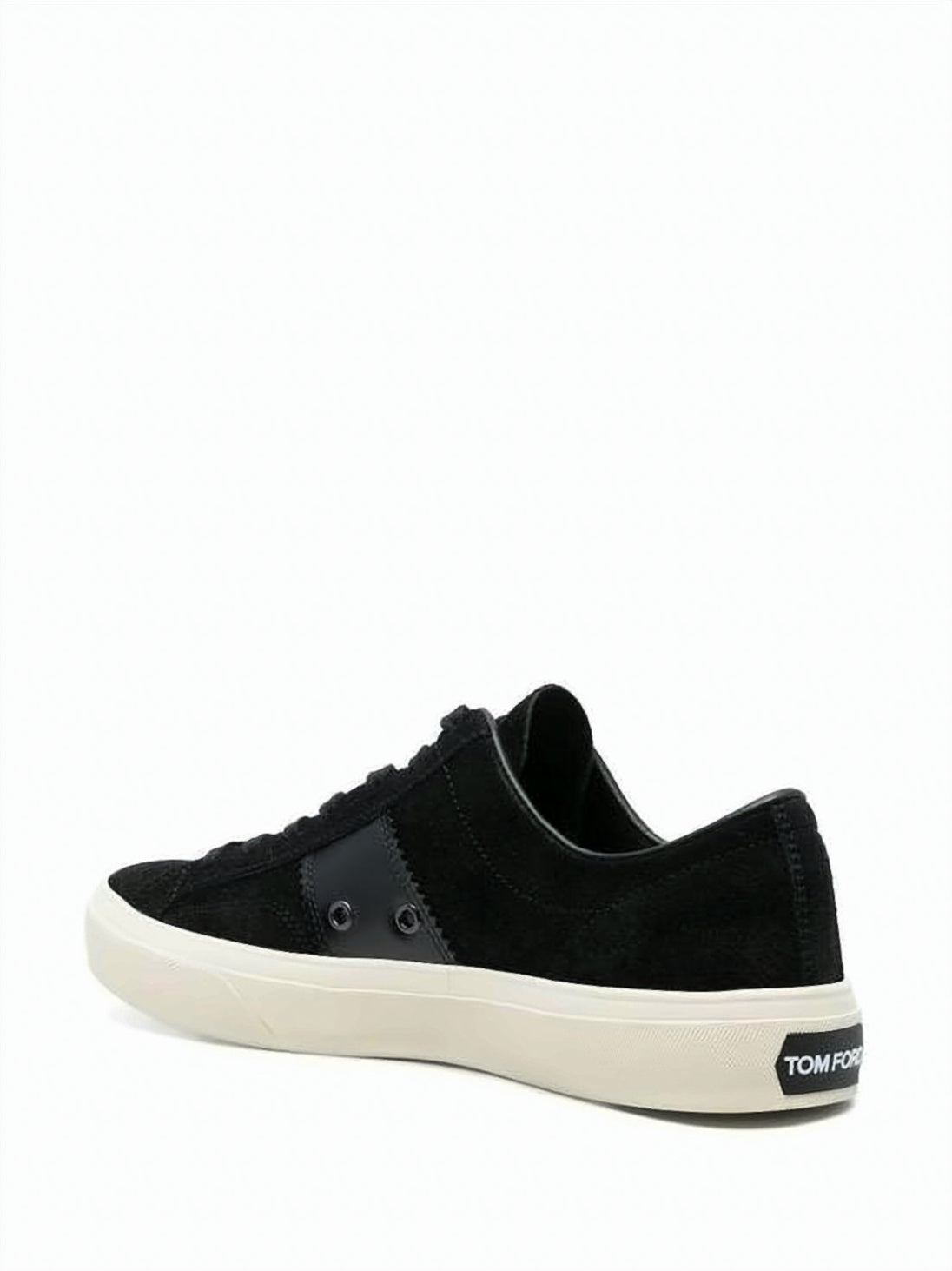 Black Suede and Cow Leather Sneakers