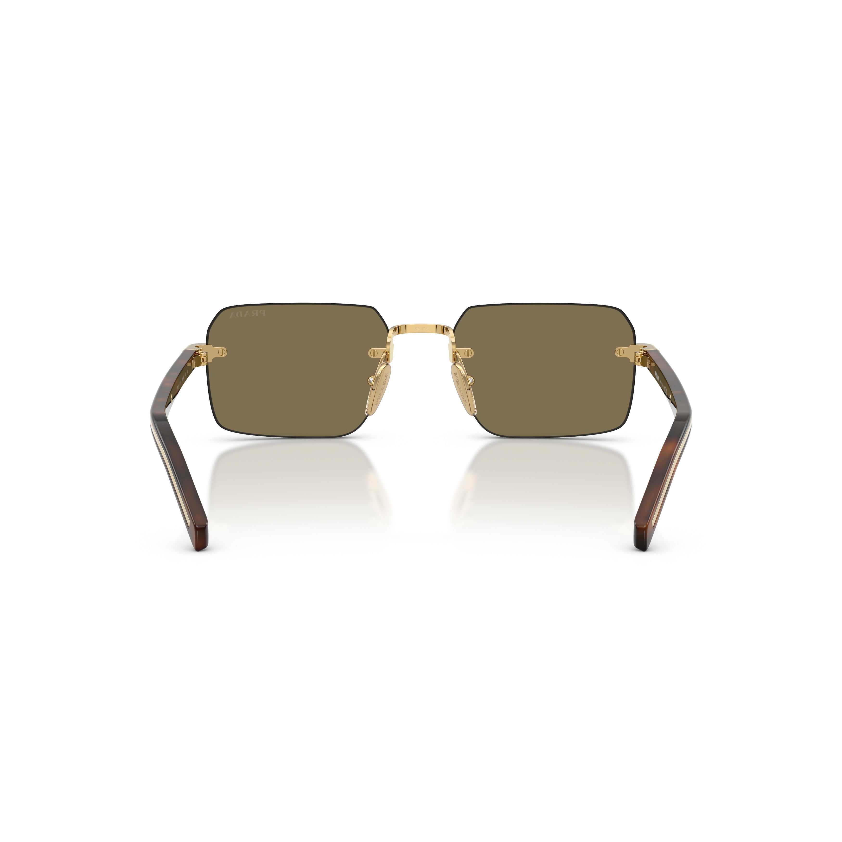 0pr D55s Rectangular Rimless Sunglasses