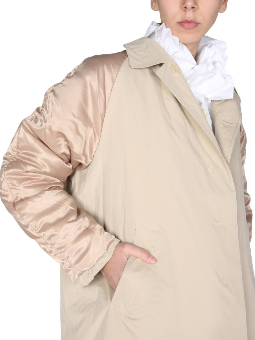 Oversized Patchwork Trench Coat