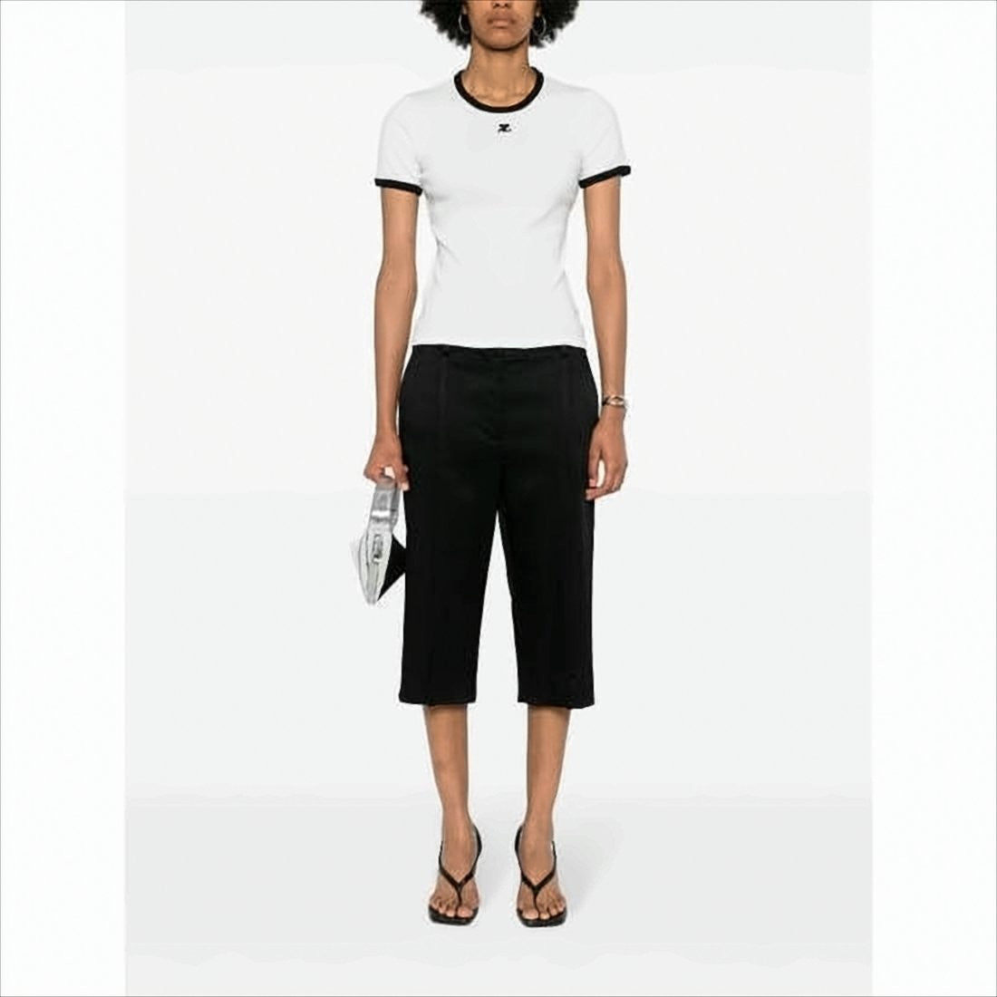 Short-Sleeved T-Shirt with Contrasting Trim
