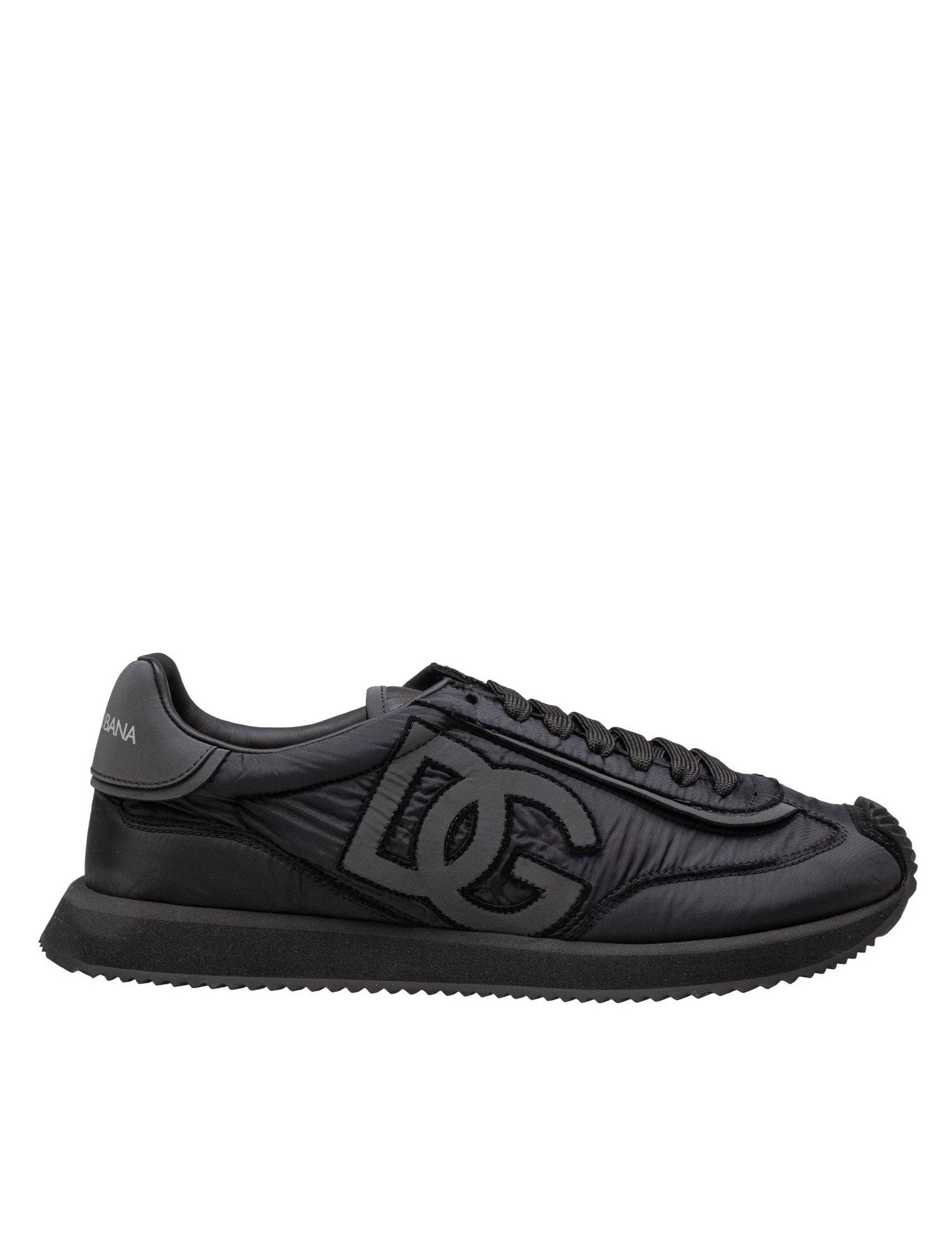 Cushion Sneaker In Mixed Materials Color Black